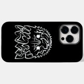 Coques Case-Mate iPhone Aigle tribale noire et blanche (Verso (horizontal))