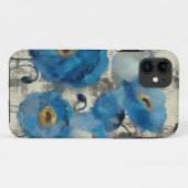 Coques Case-Mate iPhone Aigue-marine florale (Dos (Horizontal))