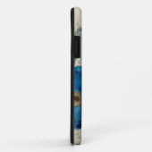 Coques Case-Mate iPhone Aigue-marine florale (Dos/Droite)