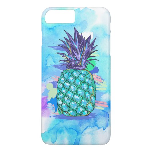 Coques Case-Mate iPhone Aiguille postérisée turquoise-verte et violette (Dos)