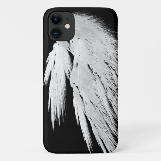 Coques Case-Mate iPhone AILES ANGEL Gris Touché Plumes droite Personnalisé (Dos)