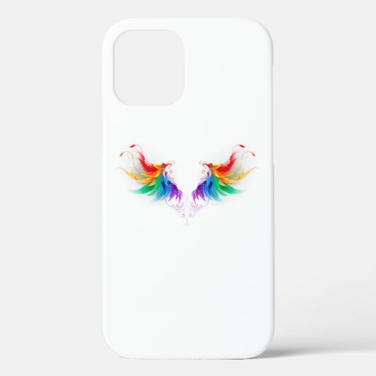 Coques Case-Mate iPhone Ailes arc-en-ciel douces (Verso)