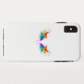 Coques Case-Mate iPhone Ailes arc-en-ciel douces (Dos (Horizontal))