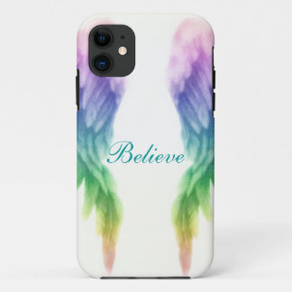 Etui iPhone Case-Mate Ailes d'ange d'arc-en-ciel