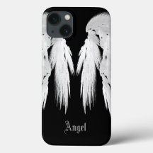 AILES D'ANGE Gris Plumes Touchées Nom personnalisé