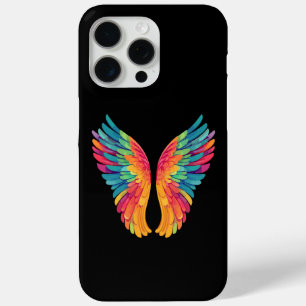 Coque iPhone 15 Pro Max Ailes de couleur – Boîtier de téléphone esthétique