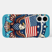 Coques Case-Mate iPhone "Ailes de la liberté" (Verso (horizontal))