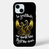 Coques Case-Mate iPhone Ailes d'or de la gratitude (Verso)