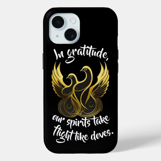 Coques Case-Mate iPhone Ailes d'or de la gratitude (Verso)