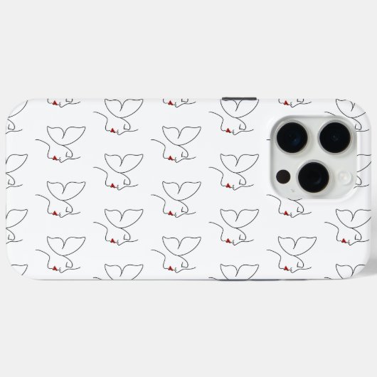 Coques Case-Mate iPhone Ailes émergentes - Papillon caché (Verso (horizontal))