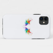 Coques Case-Mate iPhone Ailes fluffy arc-en-ciel (Dos (Horizontal))