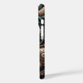 Coques Case-Mate iPhone Ailes mécaniques et engrenages floraux (Verso / Gauche)