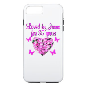 COQUE Case-Mate POUR iPhone AIMÉ PAR JÉSUS PENDANT 85 ANS DESIGN FLORAL