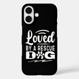 Coques iPhone 16 Aimé par un chien de sauvetage Animal Adoption de