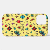 Coques Case-Mate iPhone Aimer & Éclair Touches Mystiques & Roses (Verso (horizontal))