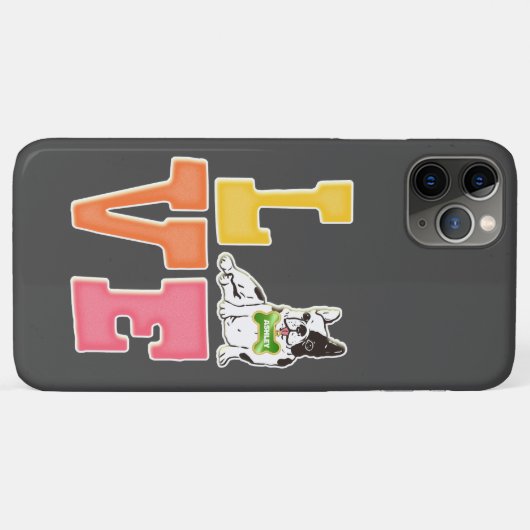 Coques Case-Mate iPhone Aimer French Bulldog mignon chien papa chien maman (Dos (Horizontal))