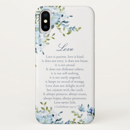 Coques Case-Mate iPhone Aimer l'aquarelle est patient (Dos)