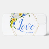 Coques Case-Mate iPhone Aimer l'aquarelle florale (Verso (horizontal))