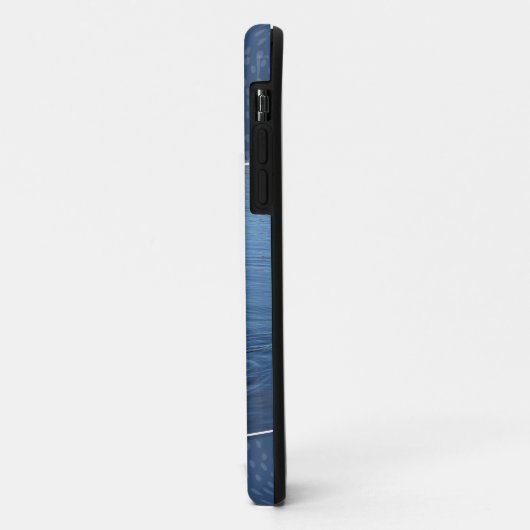Coques Case-Mate iPhone Aimer Swans Monogramme bleu (Dos/Gauche)