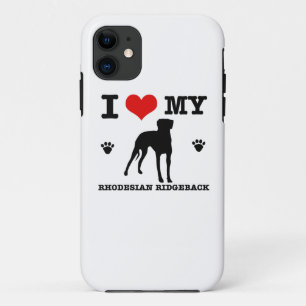 Coque iPhone 11 Aimez mon Rhodesian Ridgeback