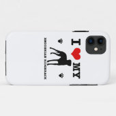 Coques Case-Mate iPhone Aimez mon Rhodesian Ridgeback (Dos (Horizontal))