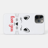 Coques Case-Mate iPhone Aimez votre chat (Dos (Horizontal))