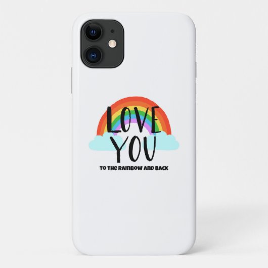 Coques Case-Mate iPhone Aimez-vous à l'arc-en-ciel et au retour (Dos)
