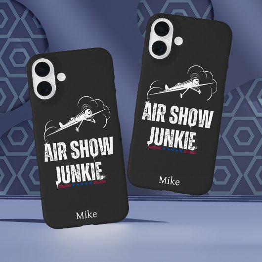 Coques Case-Mate iPhone "AIR SHOW JUNKIE" Typographie, USA, Aviation Cool