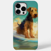 Coques Case-Mate iPhone Airedale Beach Surf Peinture (Verso)
