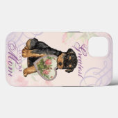 Coques Case-Mate iPhone Airedale Heart Maman (Verso (horizontal))