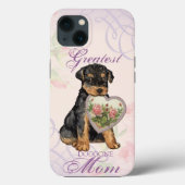 Coques Case-Mate iPhone Airedale Heart Maman (Verso)