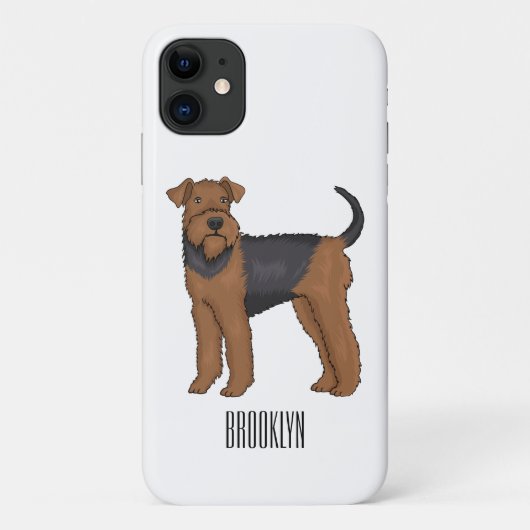 Coques Case-Mate iPhone Airedale terrier dog cartoon (Dos)