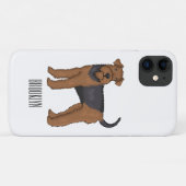 Coques Case-Mate iPhone Airedale terrier dog cartoon (Dos (Horizontal))