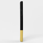 Coques Case-Mate iPhone Ajouter 4 photos initiales nom jaune et noir (Dos/Droite)