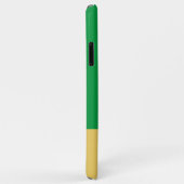 Coques Case-Mate iPhone Ajouter 4 photos initiales nom jaune et vert (Dos/Droite)