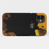 Coques Case-Mate iPhone ajouter des initiales art abstrait (Dos (Horizontal))