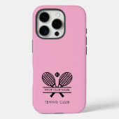 Coques Case-Mate iPhone Ajouter le nom du club Tennis Team Rose Custom (Verso)