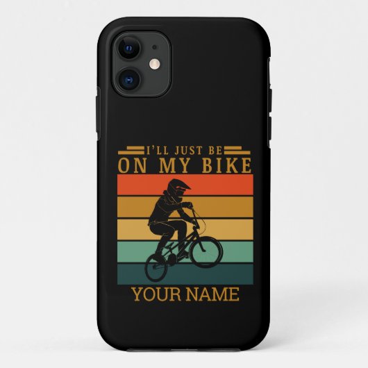COQUES Case-Mate iPhone AJOUTER LE NOM JE SERAI SUR MON BMX VÉLO SUNSET (Dos)