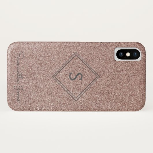 Coques Case-Mate iPhone Ajouter le nom Personnalisé Moderne Elégant Partie (Dos (Horizontal))