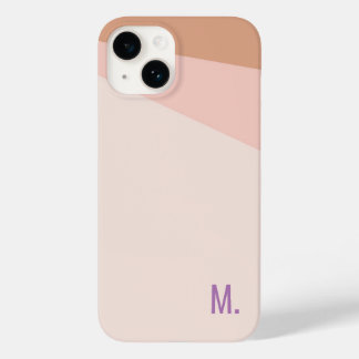 Coque Pour iPhone 14 Ajouter Monogramme initial minimaliste moderne