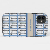 Coques Case-Mate iPhone ajouter nom guitare motif de musique (Dos (Horizontal))