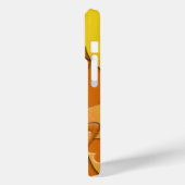 Coques Case-Mate iPhone Ajouter Nom Orange Hearts Modèle Jaune (Verso / Gauche)