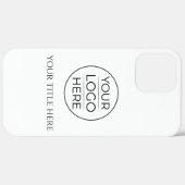 Coques Case-Mate iPhone Ajouter simplement votre logo Entreprise (Retour (horizontal))