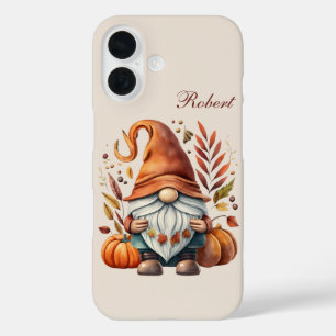 Coques iPhone 16 Ajouter un nom de gnome saisonnier