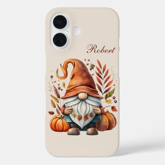 Coques Case-Mate iPhone Ajouter un nom de gnome saisonnier (Verso)