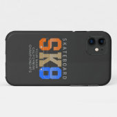 Coques Case-Mate iPhone Ajouter un nom Modifier le texte SK8 Skateboard Ch (Dos (Horizontal))