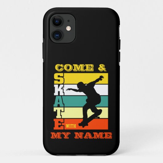 Coques Case-Mate iPhone Ajouter Un Nom Modifier Le Texte Venir & Patiner A (Dos)
