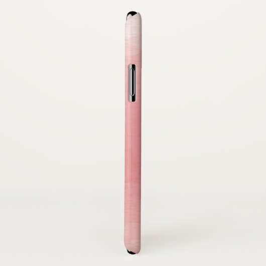 Coques Case-Mate iPhone Ajouter un nom Personnalisé Moderne Simple Rose (Dos/Droite)