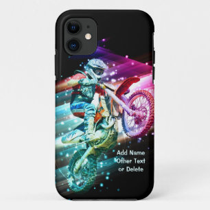 Case-Mate iPhone Case Ajouter un nom Texte (ou Supprimer) Motocross Bike