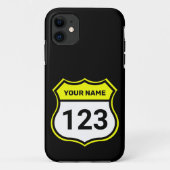 Coques Case-Mate iPhone Ajouter un nom Votre numéro Racing Identification  (Dos)